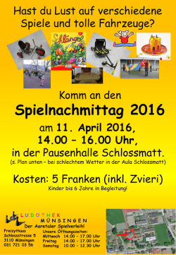 Spielnachmittag 2016