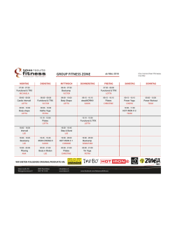 group fitness zone Kursplan inkl. Kursbeschrieb