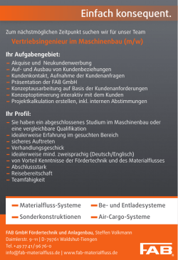 Einfach konsequent.