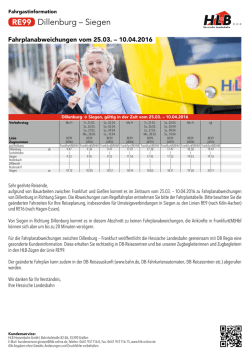 Dillenburg &ndash; Siegen - Hessische Landesbahn