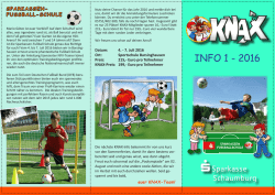 Die KNAX-Info - Sparkasse Schaumburg
