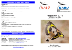 Jahresbericht 2015 - NABU Mengen-Scheer-Hohentengen