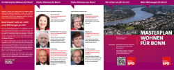 Masterplan Wohnen für Bonn