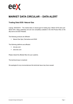 market data circular – data alert