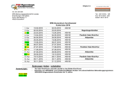 DRK-Kurzentrum Carolinensiel Kurtermine 2016 10.02.2016 02.03