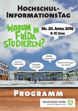 Programm - Hochschule Fulda