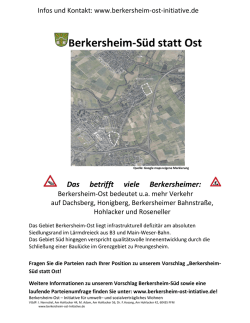 Handzettel-Wahl - Berkersheim-Ost