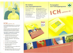 INA-Flyer - Die Zuckerpraxis
