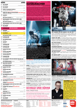 Spielplan März 2016 - Münchner Volkstheater