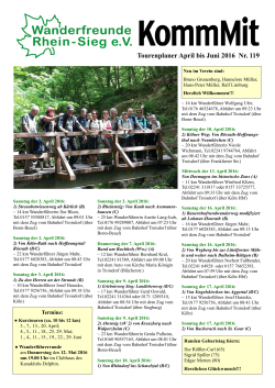 Ausgabe 2016/2 - Wanderfreunde Rhein