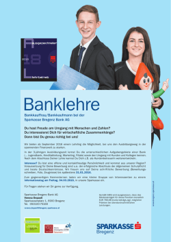 Infotag Banklehre 2016