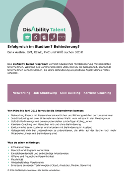 PDF herunterladen - DisAbility Talent Programm