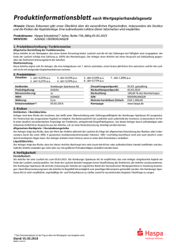 Haspa Schatzbrief 7 Jahre Reihe 756