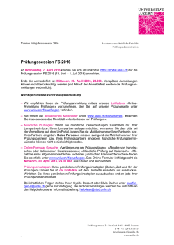Hinweise zur Pr&uuml;fungsanmeldung RF
