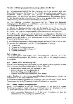 Mitteilung Landkreis Rückgabe Buecher