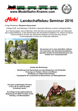 Landschaftsbau Seminar 2016