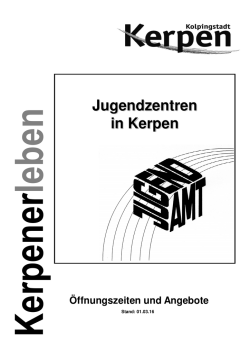 Jugendzentren - Stadt Kerpen