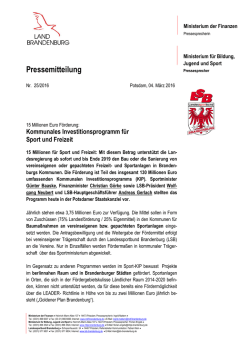 Pressemitteilung - Ministerium für Bildung, Jugend und Sport