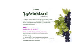 Flyer - Weinblattl