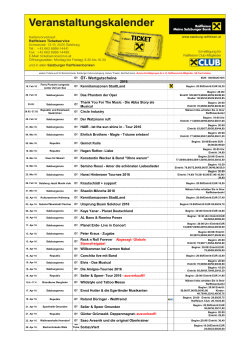 Veranstaltungskalender 16.02.2016