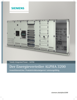 Der Energieverteiler ALPHA 3200