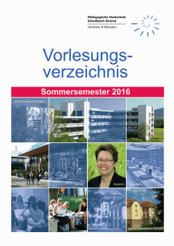 Lehramt PO 2011 - Pädagogische Hochschule