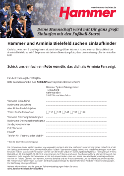 Hammer und Arminia Bielefeld suchen - Hammer
