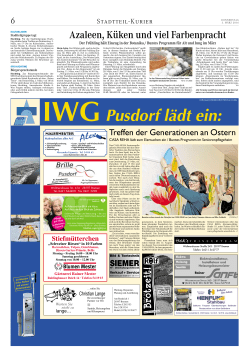 IWGPusdorf l&auml;dt ein