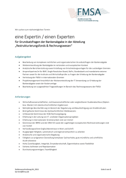 eine Expertin / einen Experten