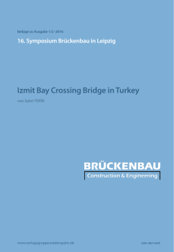 Izmit Bay Crossing Bridge in Turkey - symposium