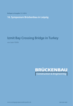 Izmit Bay Crossing Bridge in Turkey - symposium