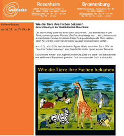 Autorenlesung in der Stadtbibliothek