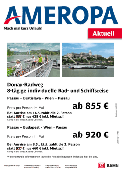 Donau Rad- und Schiffsreise