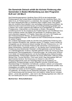 Info-Text zur ELR-F&ouml;rdersumme