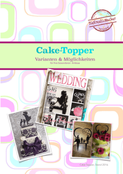 Cake-Topper Katalog Druck