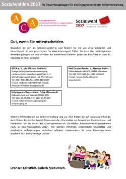 Bewerbungsbogen