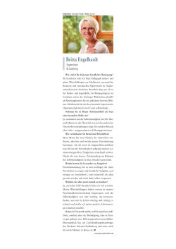 Interview 1 - Britta Engelhardt Supervision + Coaching