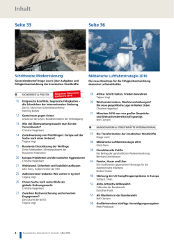Inhalt - Europ&auml;ische Sicherheit & Technik