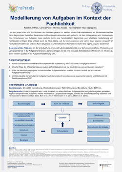Posterpräsentation - Uni