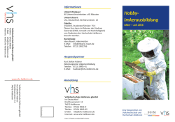 Hobby- Imkerausbildung - Hochschule Heilbronn