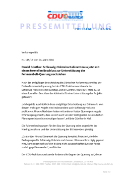 Daniel Günther: Schleswig-Holsteins Kabinett muss jetzt mit einem