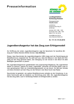 Jugendberufsagentur hat das Zeug zum Erfolgsmodell