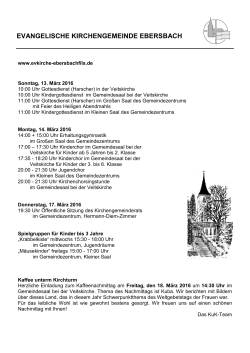 12.03. - 18.02.2016 - Evangelische Kirchengemeinde Ebersbach an