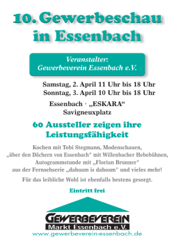 Infos rund um die Gewerbeschau