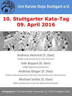Infos und Ausschreibung