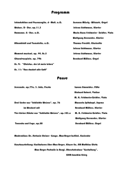 zum Programm - Max-Reger
