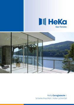 HeKa Ganzglasecke - HEKA energy Gruppe