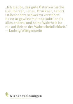 Ich glaube, das gute &Ouml;sterreichische (Grillparzer, Lenau