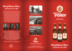 Bierkarte Brauerei Treiber - Brauerei Treiber • Start