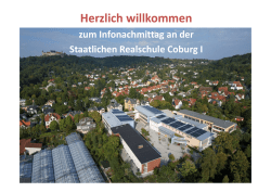 Herzlich willkommen - Realschule Coburg I